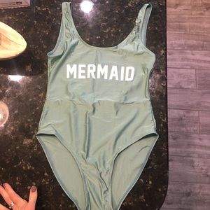 One piece bathing suit